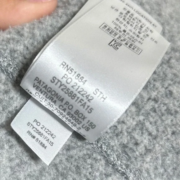 Patagonia Better Sweater Vest Mens Large Grey Full Zip Fleece STY25881 FA15 - Picture 3 of 5